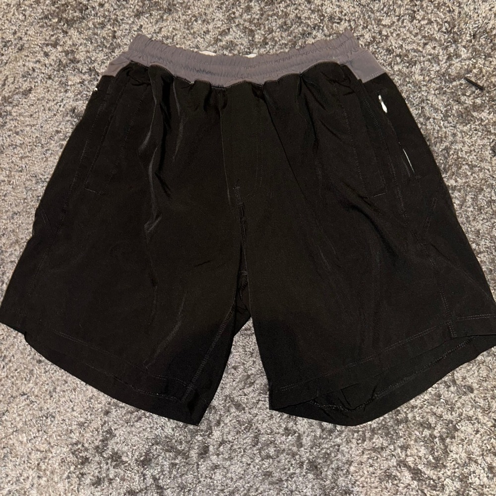 FREEBALLERS Running Shorts Athletic‎ Gym Workout Black Shorts Size L